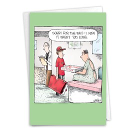 NobleWorks - Funny Get Well Greeting Card with 5 x 7 Inch Envelope (1 Card) Long Wait C10092GWG