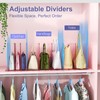 SortNStore Purse Organizer for Closet: Shelf Dividers Adjustable Acrylic Bag