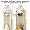 Italian Pasta-Shaped Nozzle for Ninja Creami Swirl Black
