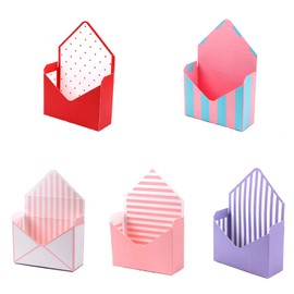 Gad2go 5 Pieces Envelope Flower Box Flower Bouquet Wrapping Gift Box Florist Bouquet Packaging Box for Wedding Birthday Party Valentines Day Decoration