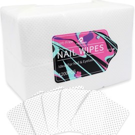 COLORBIRD Nail Wipes, Uncured Gel Wipes, Gel Nails, Non-Pilling Brush Wipes (1200 Pieces)