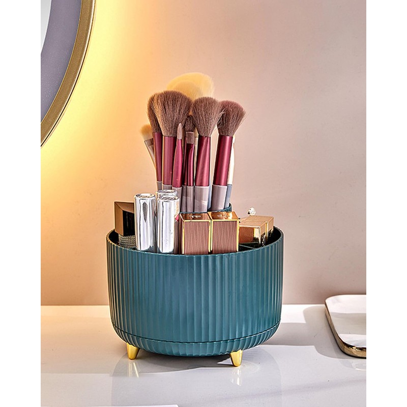 Nuangoo Cosmetic Make Up Organiser, 360° Rotating Brush Organiser, Cosmetic