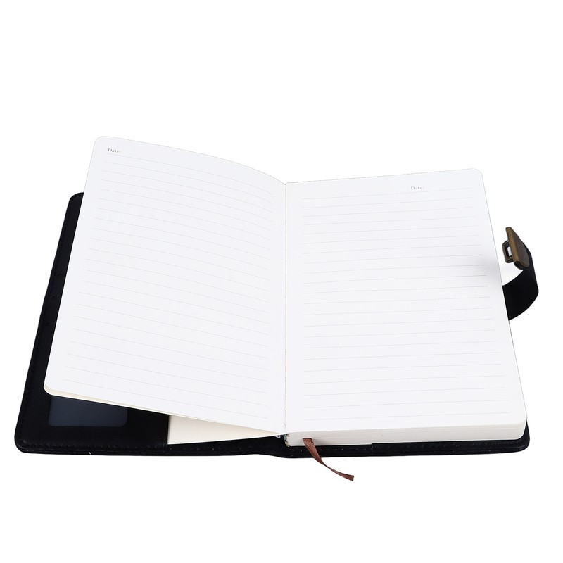 B6 Notebook Combination Lock Black Gold Retro 240 Pages Smoothing