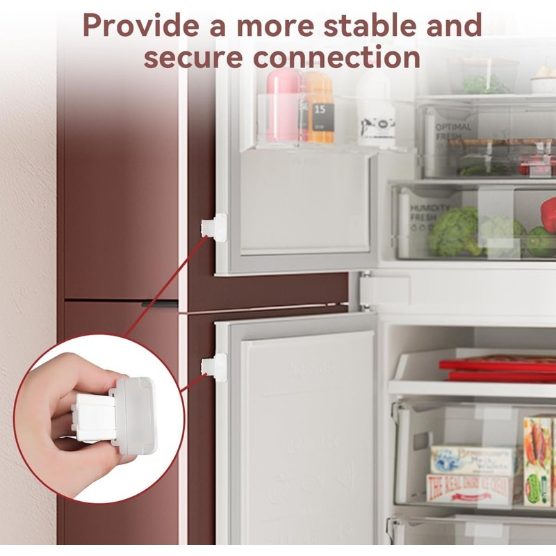 4-PACK Integrated Fridge Door Brackets,SHUOMAO Integrated Freezer Fridge Door Mounting