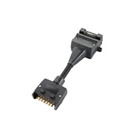 Trailer Adapter 7 Pin Flat Male Plug to 12 Pin Flat Female Socket for Pickup Truck Trailer Tow Hitch Trailer Connector Trailers Adaptors Simple Disassemble Durable Waterproof