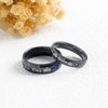 MONIYA Set of 2 His Queen Her King Rings Stainless