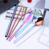 Travel Utensils Set with Case, Reusable Stainless Steel Cutlery Set