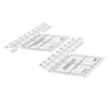 18inch Double Strip Quilting Ruler 60 Degree Diamond Quilt Ruler