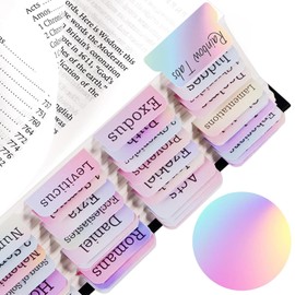 Yamobi Pack of 75 Bible Registers German, Bible Index Tabs, Easy Navigation, Christian Gifts for Women, Bible Markers for Bible Study, Index for Bible Books