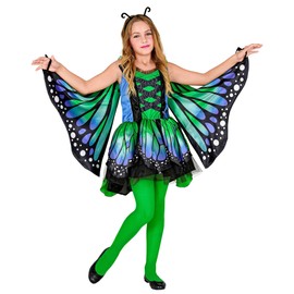 W WIDMANN MILANO Party Fashion - Children's Butterfly Costume Dress with Tutu Wings Animal Costume Fancy Dress Costumes