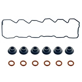 Upper Valve Cover & Lower Rocker Box Gaskets Kit Compatible with Dodge Ram 2003 2004 2005 2500 3500&2008 5.9L 2500 3500 Cummins ISB QSB