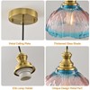 ZEYQLQZQ Glass Pendant Light Modern Pendant Lighting Fixtures Vintage Hanging