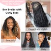 30 Inch Goddess Box Braids Crochet Hair with Curly Ends