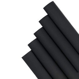 12 Ft 3/4" (Diameter) Dual Wall Black Heat Shrink Tubing 3:1, Each 1 Ft Long, 12 PCS No Wrinkle Electrical Shrink Tube for Wires,Marine Grade Shrink Tube with Adhesive Lined Waterproof
