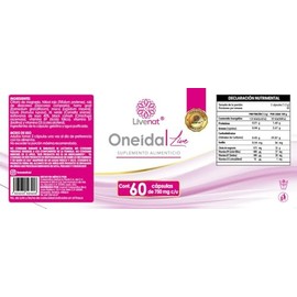 Livenat Oneida Live Capsula Hormonal Mujer Capsulas Dias Ingredientes Naturales
