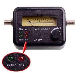 ZX900 Digital Easy Satellite TV Signal Finder with 22KHz + V/H Indicator Lights for Bell, Telus, Shaw, Free to Air, FTA,DirecTv, Dish Network