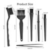 Keyboard Brush,6 in 1 Multi-Purpose Portable Plastic Handle Nylon Anti