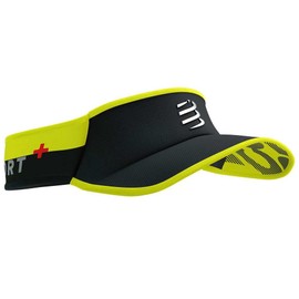 COMPRESSPORT Ultralight Flash Viewer Unisex Adult Sports Visor, Black/Fluo Yellow (Multicoloured), One Size