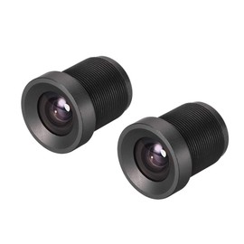 sourcing map 2 Pcs CCTV Camera Lens 3.6mm Focal Length 720P F2.0 1/3 Inch Wide Angle for CCD Camera