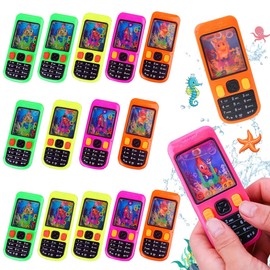 WELLXUNK Water Flipper, 16 Pieces Mini Water Ring Game, Mini Water Flipper, Handheld Water Game, Party Bag Children's Birthday Party Favours, Patience Games Give Aways Handheld Toy Patience Game