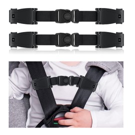 Qywui Buckle Protection Child Seat, Pack of 2 Car Seat Chest Strap Clip Belt Safety Child Seat Belt Clip for Children Child Seat Belt Clip for Car Seats Pushchair Adjustable