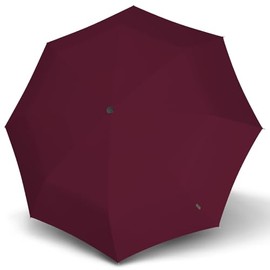 Knirps T.200 Duomatic Pocket Umbrella - Stable and Storm Resistant - Shanghai, Bordeaux, M, bordeaux