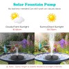 Mademax Solar Bird Bath Fountain Pump, Upgrade 1.4W Solar Fountain