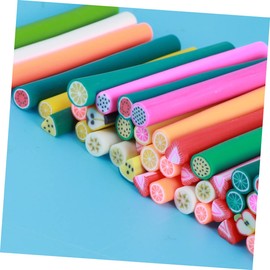 IWOWHERO Diy Nail Art Stickers 50pcs 3d Nail Art Sticks Rods Manicure Decorations 5 x 50 Mm Fruit Pattern