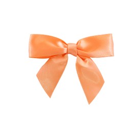 Reliant Ribbon 5171-06203-2X1 Satin Twist Tie Bows - Small Bows, 5/8 Inch X 100 Pieces, Peach