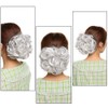 Silk-co Combs Hairpieces Hair Bun Scrunchy Scrunchie Updo Clip in