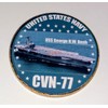 Navy USS George H W Bush CVN-77 Colorized Challenge Art
