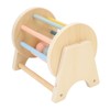 Wooden Rattle Rolling Drum Logic Thinking Hand Eye Coordination Safe