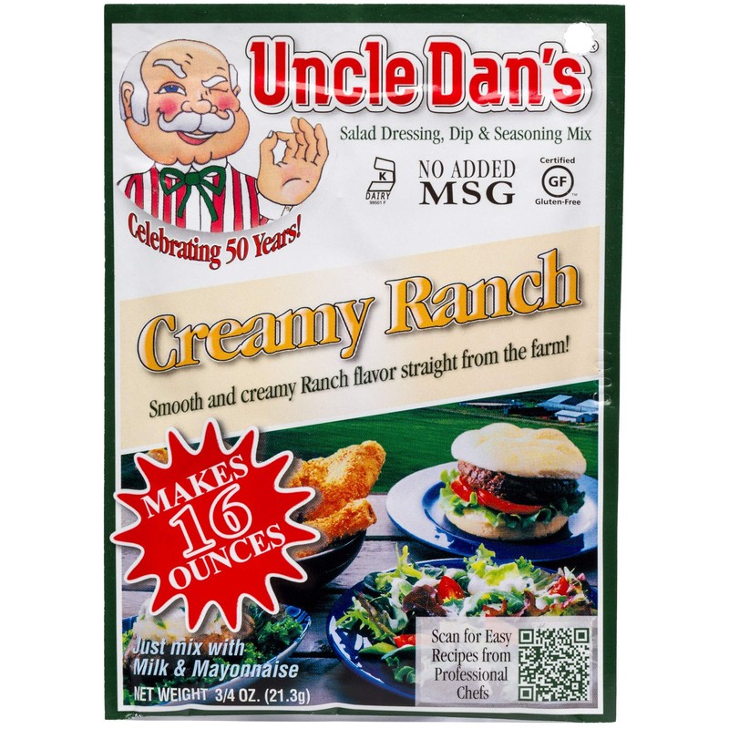 Uncle Dan’s, Creamy Ranch | Singles Packet – 0.75oz (Pack