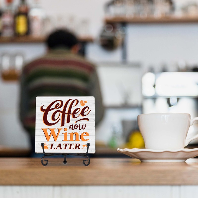 OXRUN Coffee Bar Decor, Farmhouse Kitchen Table Decor, Coffee and