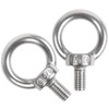 JatilEr Pack of 2 M10 x 18 Eye Bolts, Stainless