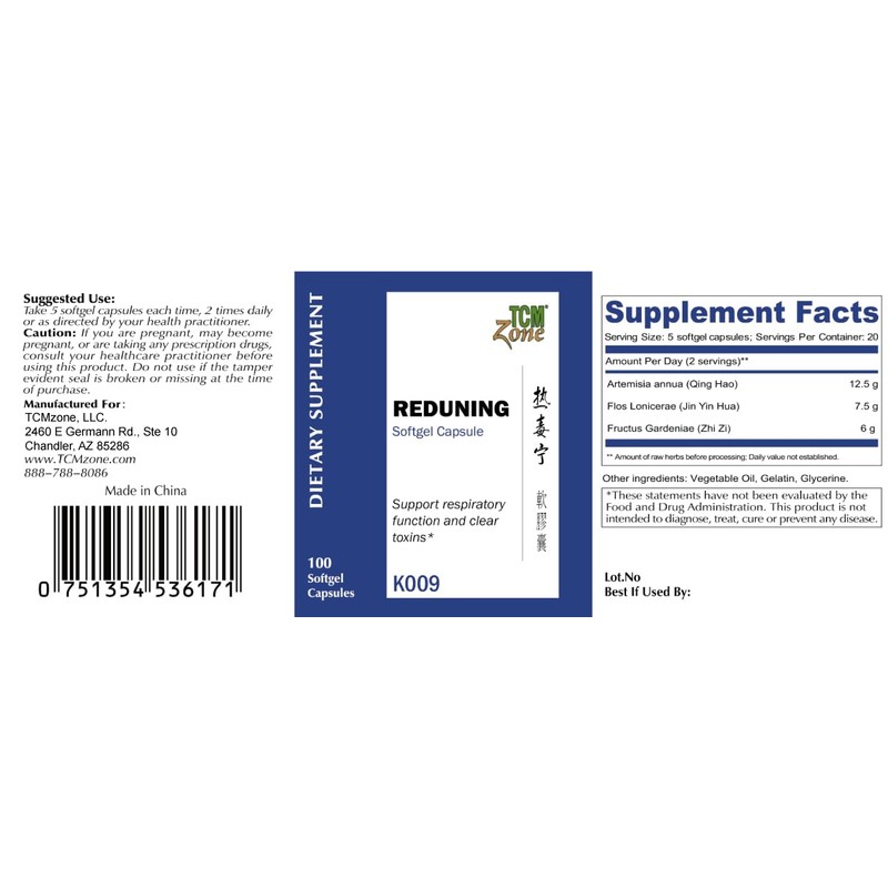 TCM ZONE Respiratory Formula K009