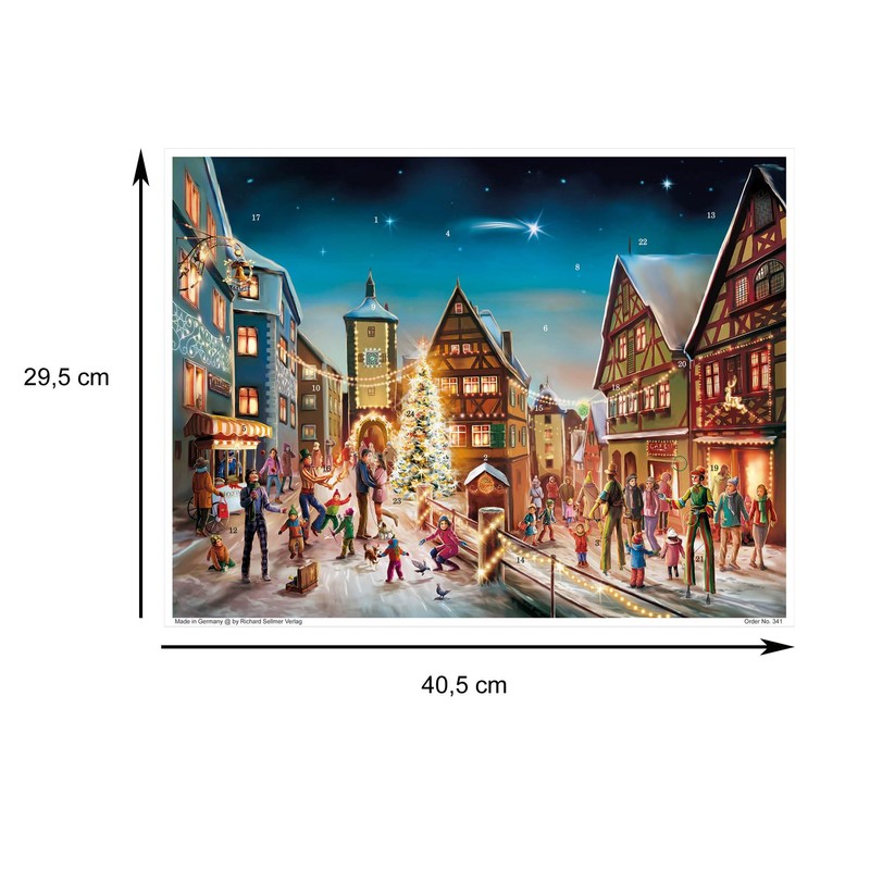Adventskalender "Rothenburg Plönlein": Papier Adventskalender