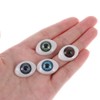 8pcs 4 Colors 23*16mm Oval Flat Hollow Highlight Resin Colorful