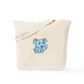 CafePress Toy Elephant Cub Animal Tote Bag Reusable Natural Beige Canvas Shopping Bag