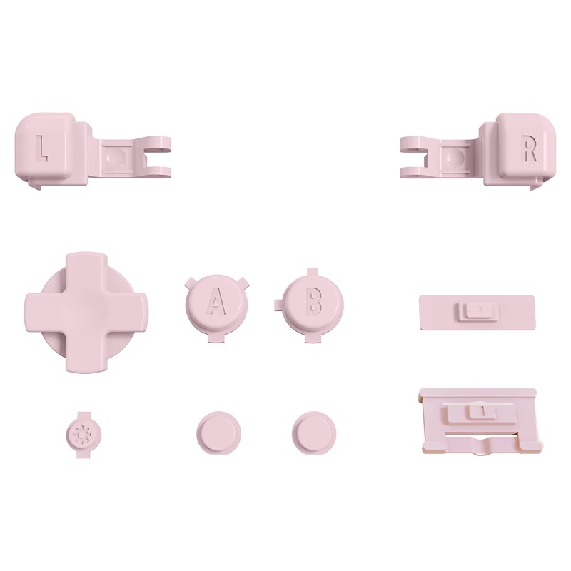 eXtremeRate Cherry Blossoms Pink Custom Full Set Buttons for Gameboy