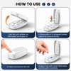 Adjustable Pill Cutter and Tablet Splitter with V-Shaped Holder, Covered