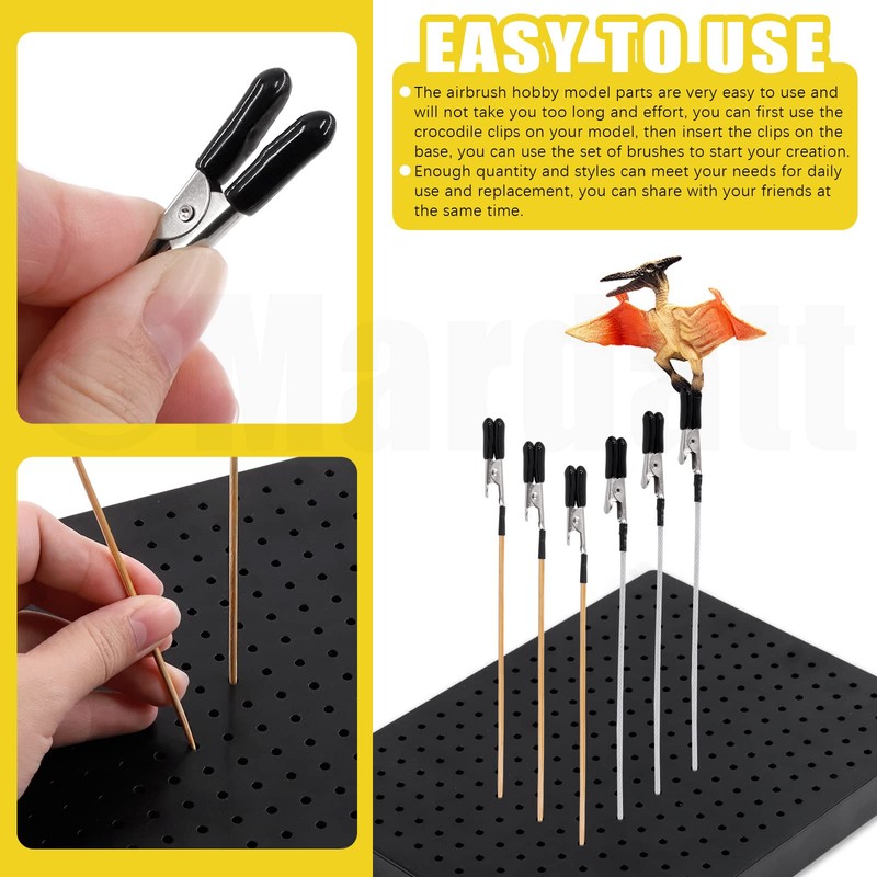 Mardatt Painting Modelling Tools Set Includes Square Stand Base Holder,