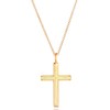 Kuzzoi Exclusive Men's Necklace Shiny Gold-Plated with Cross Pendant (30
