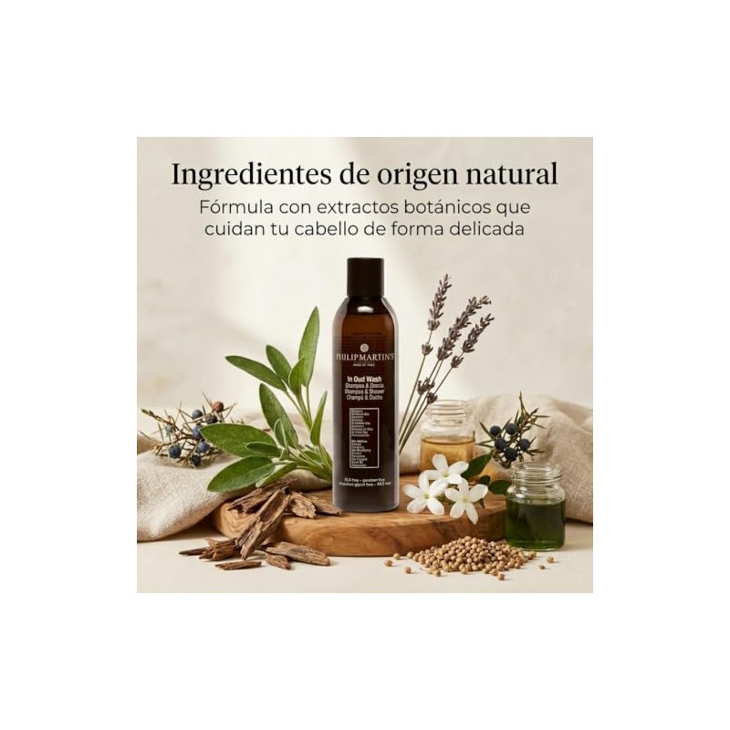 PHILIP MARTIN'S In Oud Wash Shampoo Purificador Profesional, Limpieza Profunda
