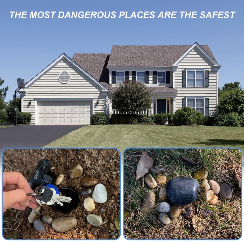 Hide A Key Holder Outdoor Natural Rock, Safe for Outdoor