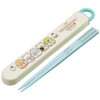 Skater ABS2AMAG-A Children's Antibacterial Slide Chopsticks Case Set, Sumikko Gurashi,