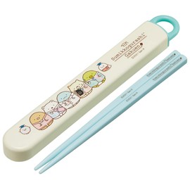 Skater ABS2AMAG-A Children's Antibacterial Slide Chopsticks Case Set, Sumikko Gurashi, School, Girls, Made in Japan