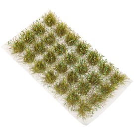 VILLCASE Model Grass Bases, 1 Box Decor Mini Grass Tuft Grass Tuft Model Terrains Model Kit Grass Models Weeds Suite Train for Landscaping