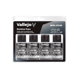 Vallejo Metal Colour Set 77603 Aluminium Dope (4 x 32 ml)