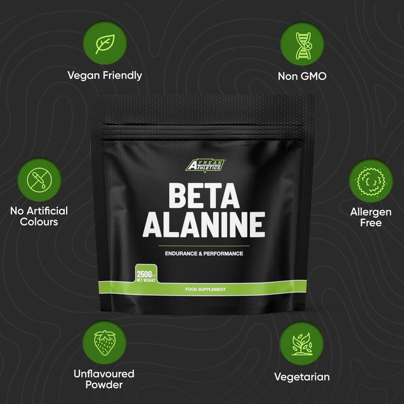 Beta Alanine Powder 250g by Freak Athletics - Premium Beta